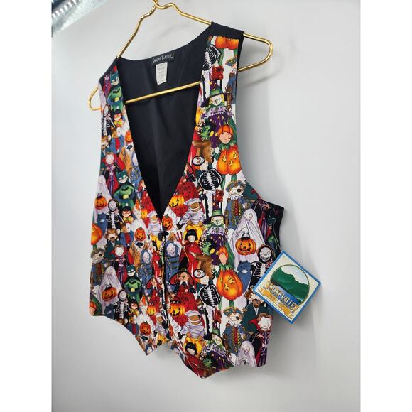 NEW Deadstock Vintage Halloween Vest‎ Holiday Size Large - Picture 3 of 6